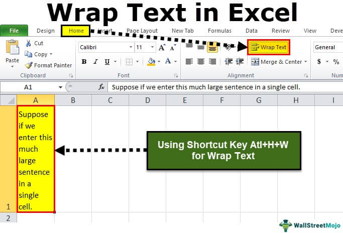 excel for mac wrap text